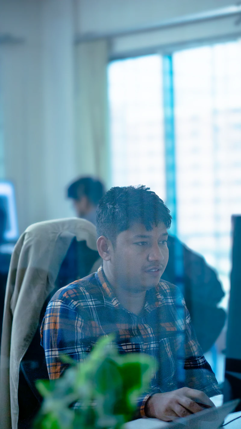 Team in a meeting room