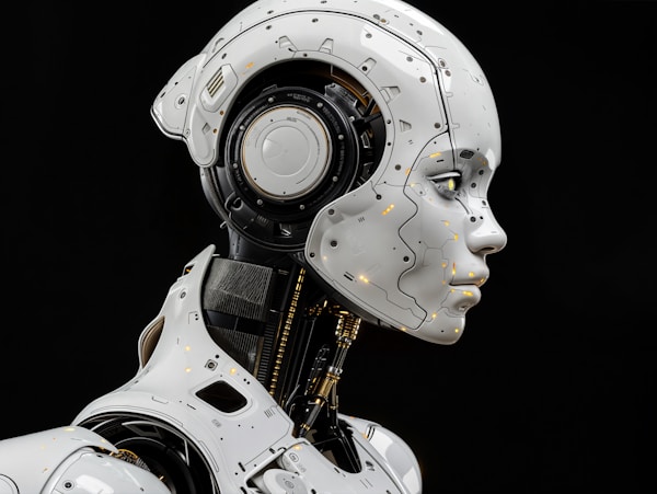 Futuristic AI technology visualization