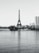 A black and white photo of the eiffel tower