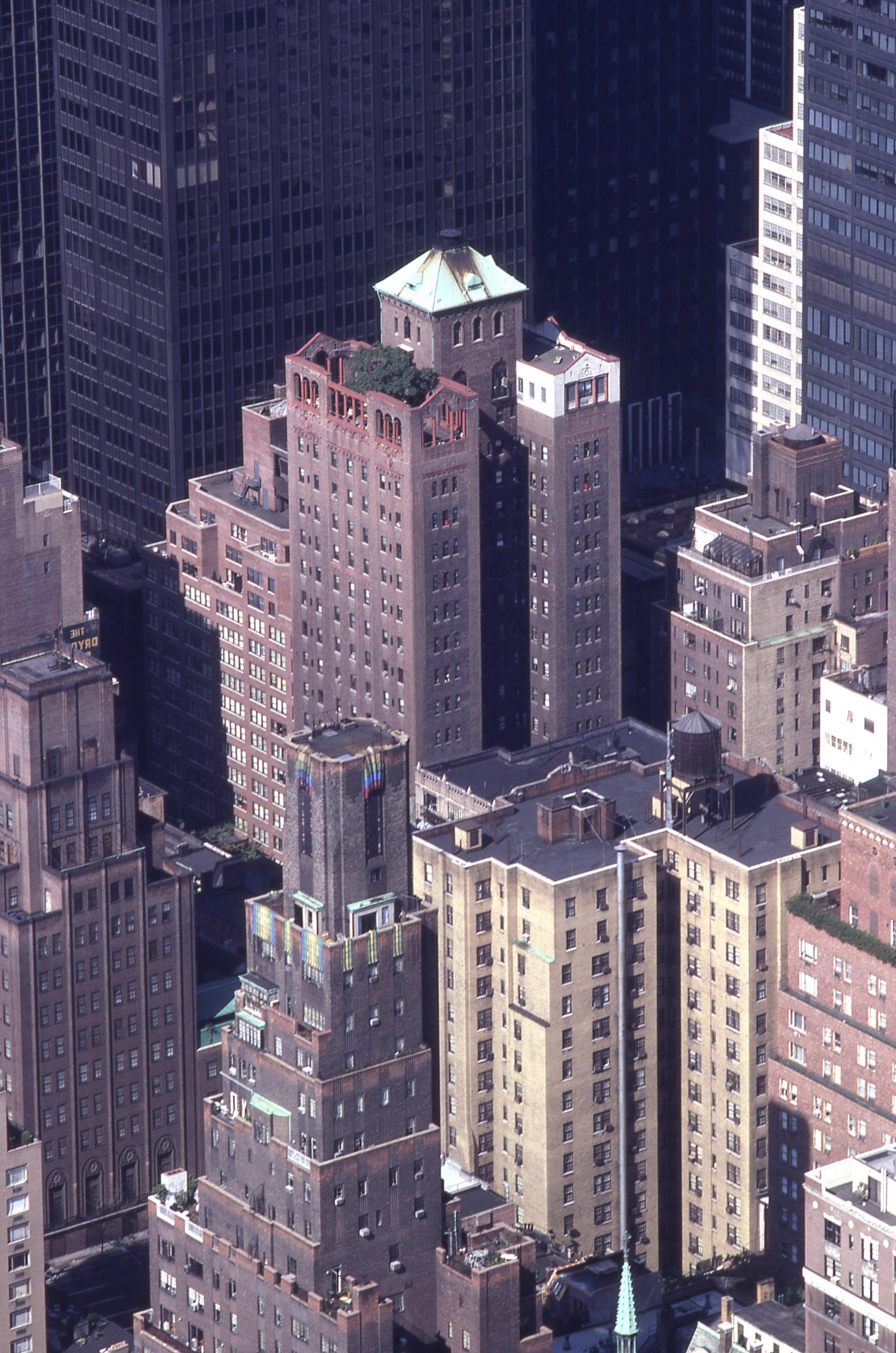 An aerial view of a city with tall buildings photo – Free Building ...