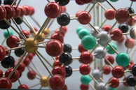 A close up of a model of a structure
