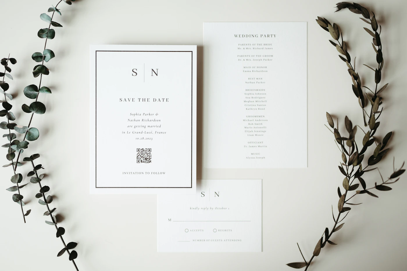 DIY ceremony programs with printable templates — Bride and groom walking down the aisle past seated guests holding programs