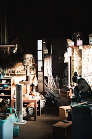 A room filled with lots of clutter and furniture