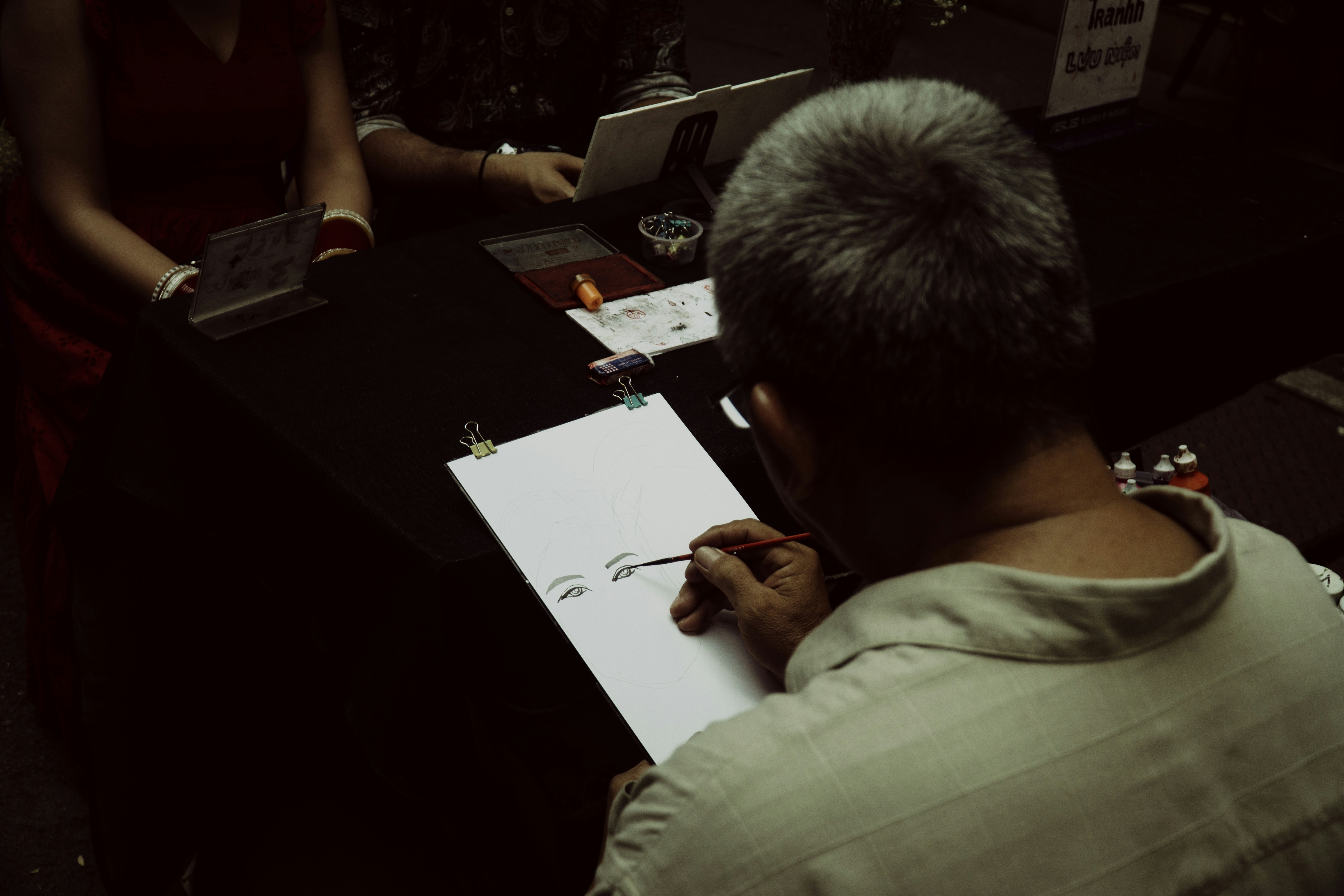 Author signing books