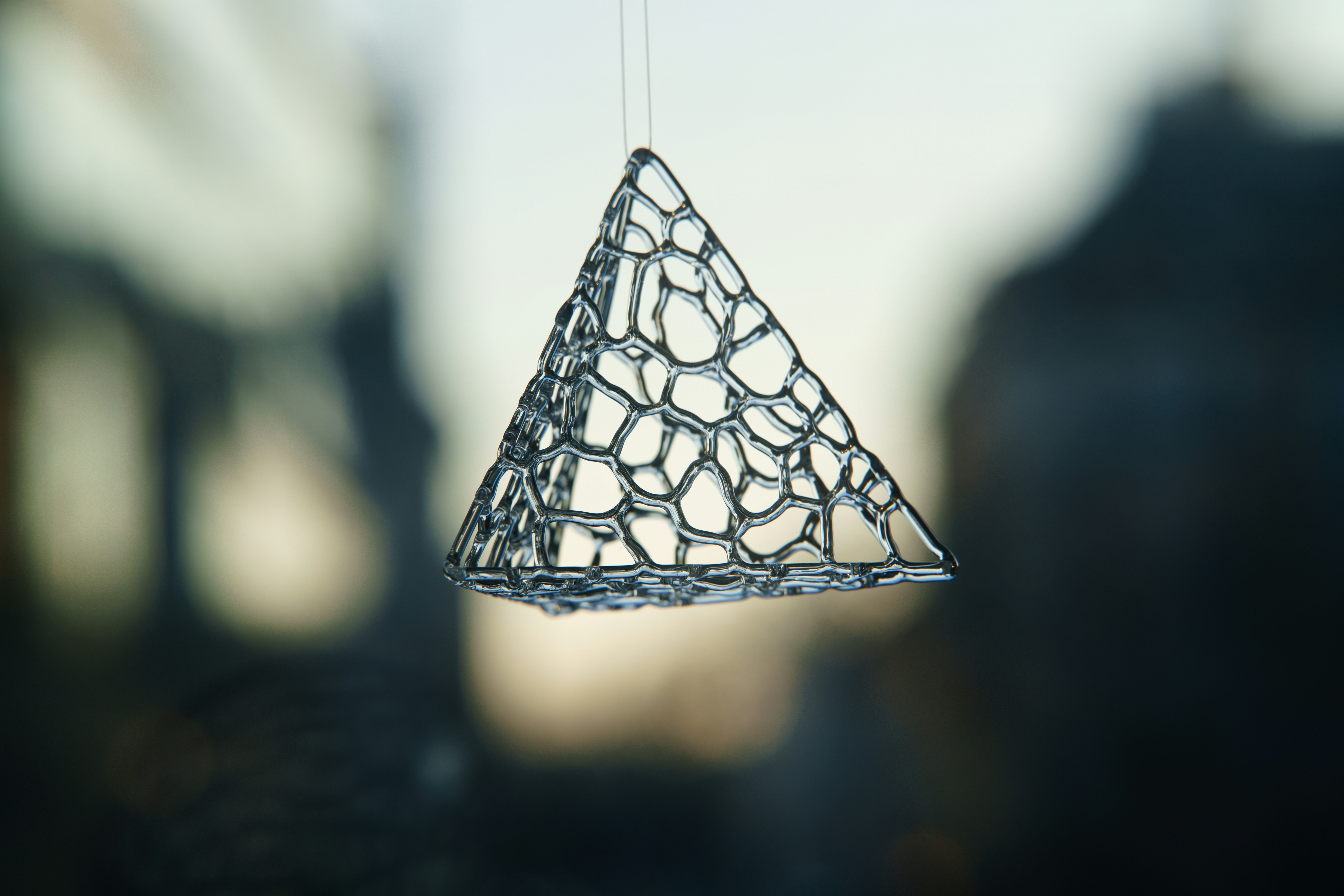 Geometric Silver Pendant