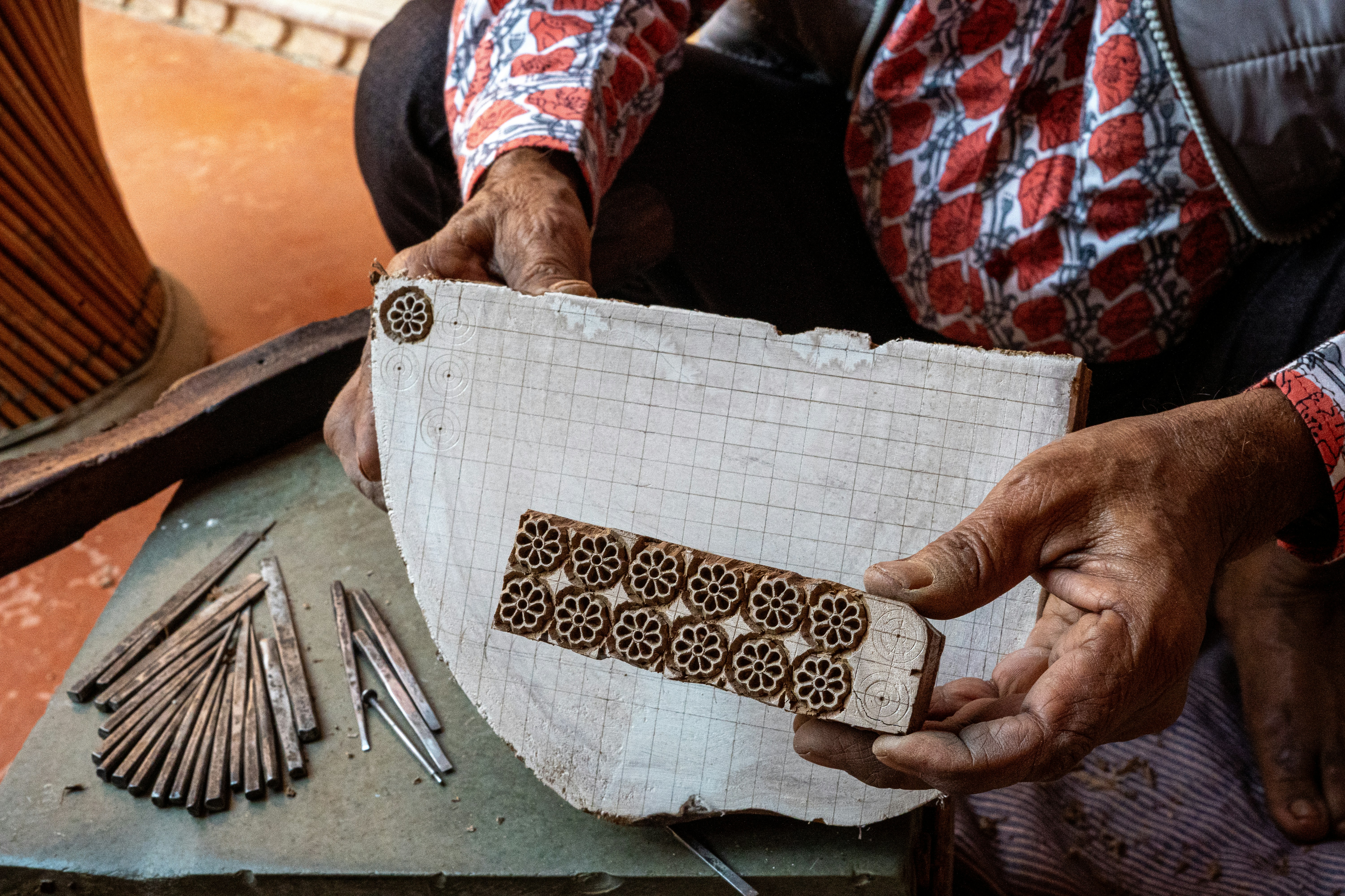 Artisan crafting resin masterpiece