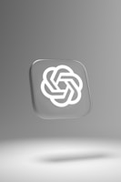 ChatGPT A white square with a knot on it