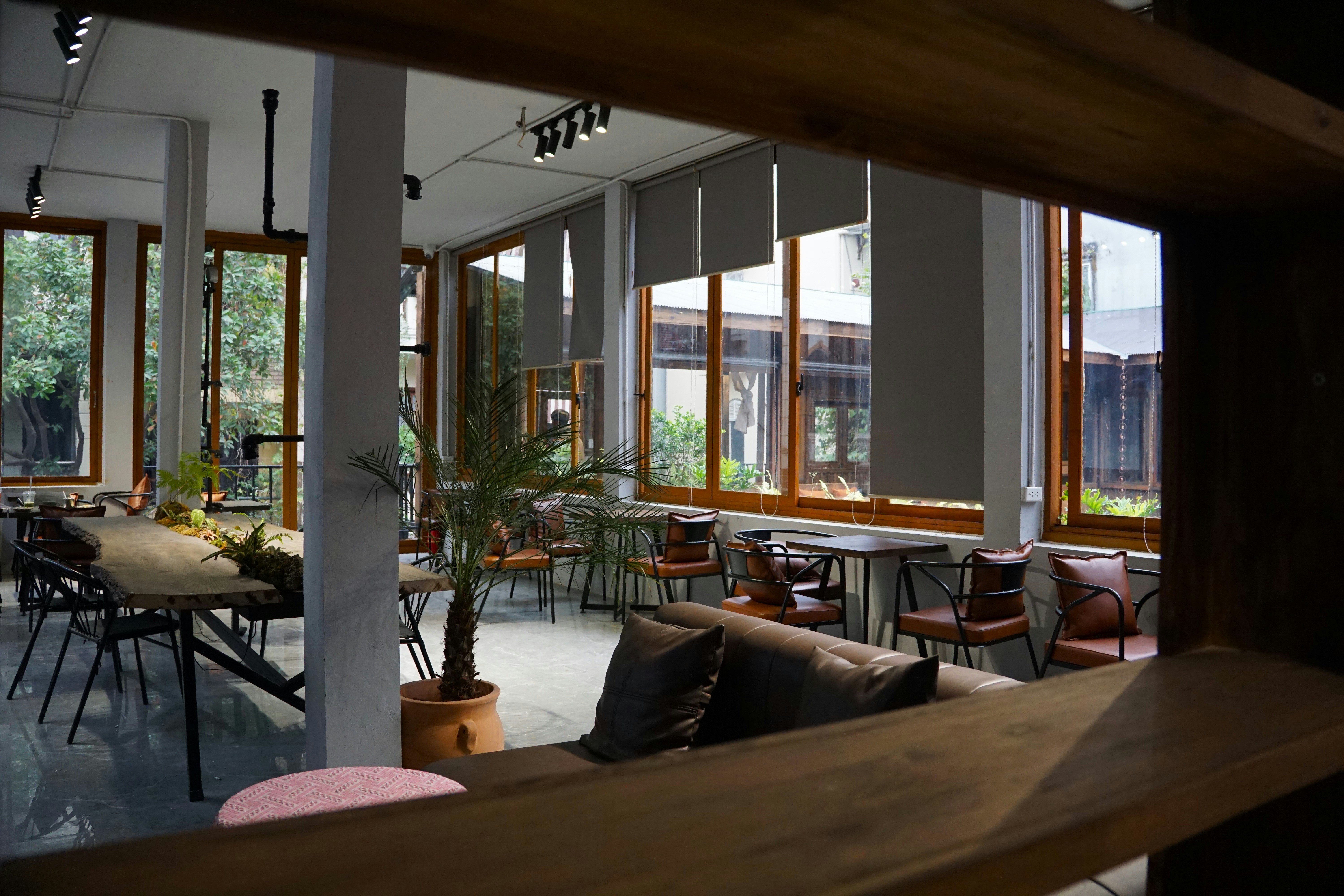 a modern clubhouse with a coffee bar and co-working spaces - Resort-style apartment living