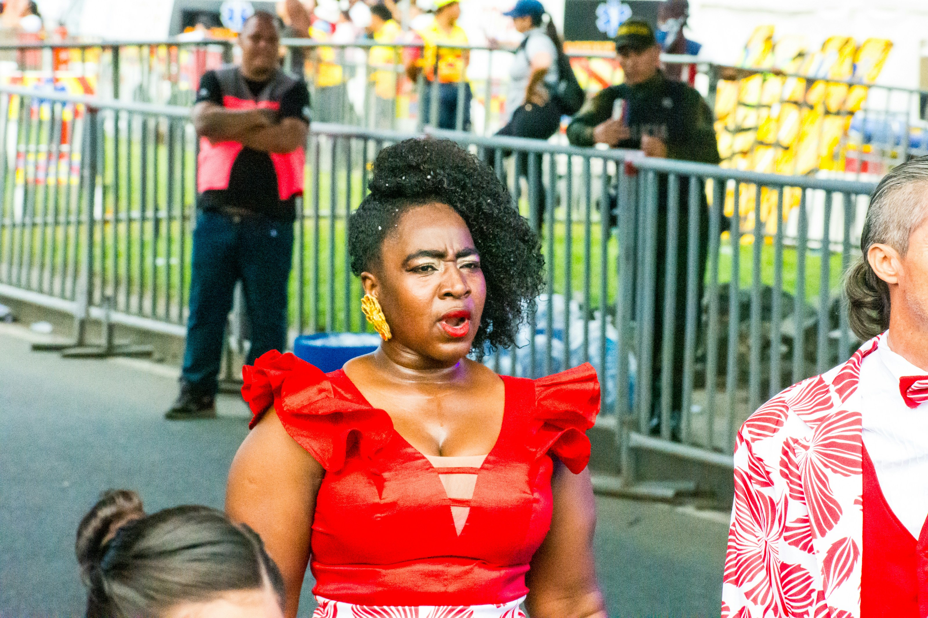 A group of people standing next to each other