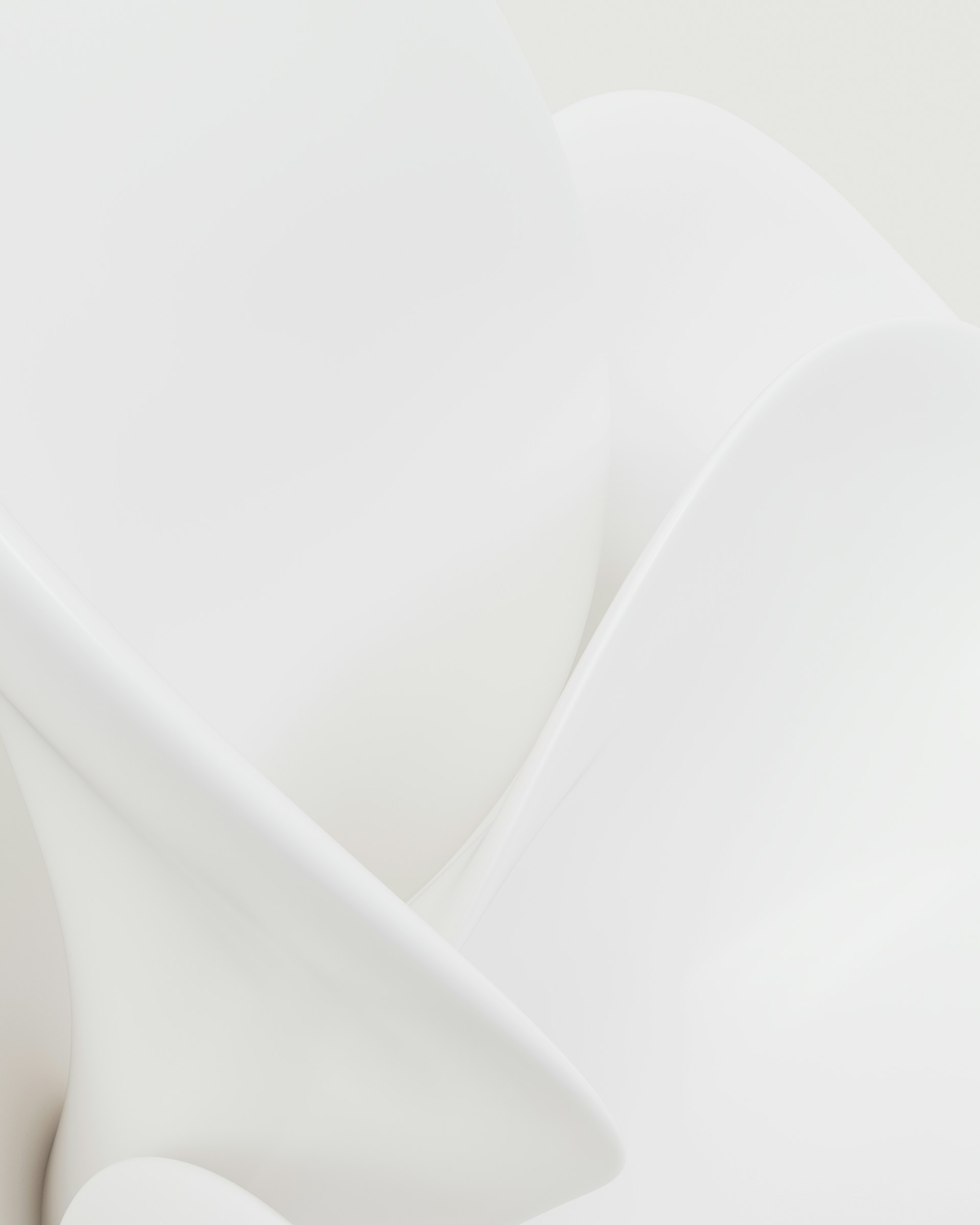 A close up of a white object with a white background