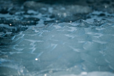 A close up of water droplets on a surface