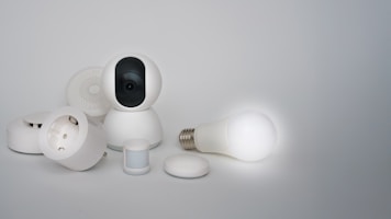 A group of white objects sitting on top of a table