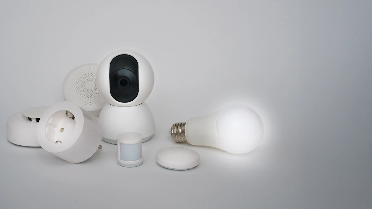 A group of white objects sitting on top of a table