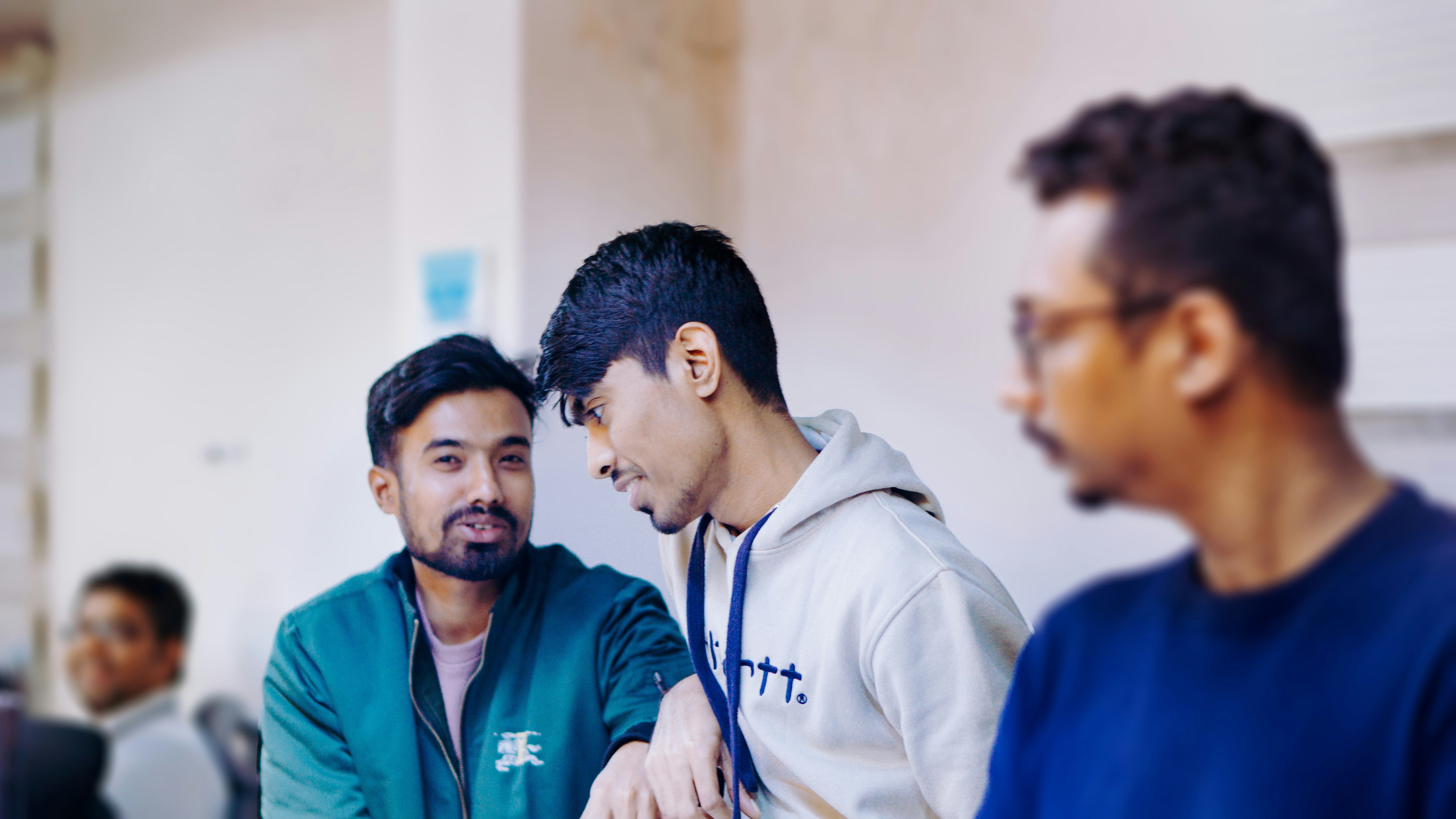 Entrepreneurs in collaborative session