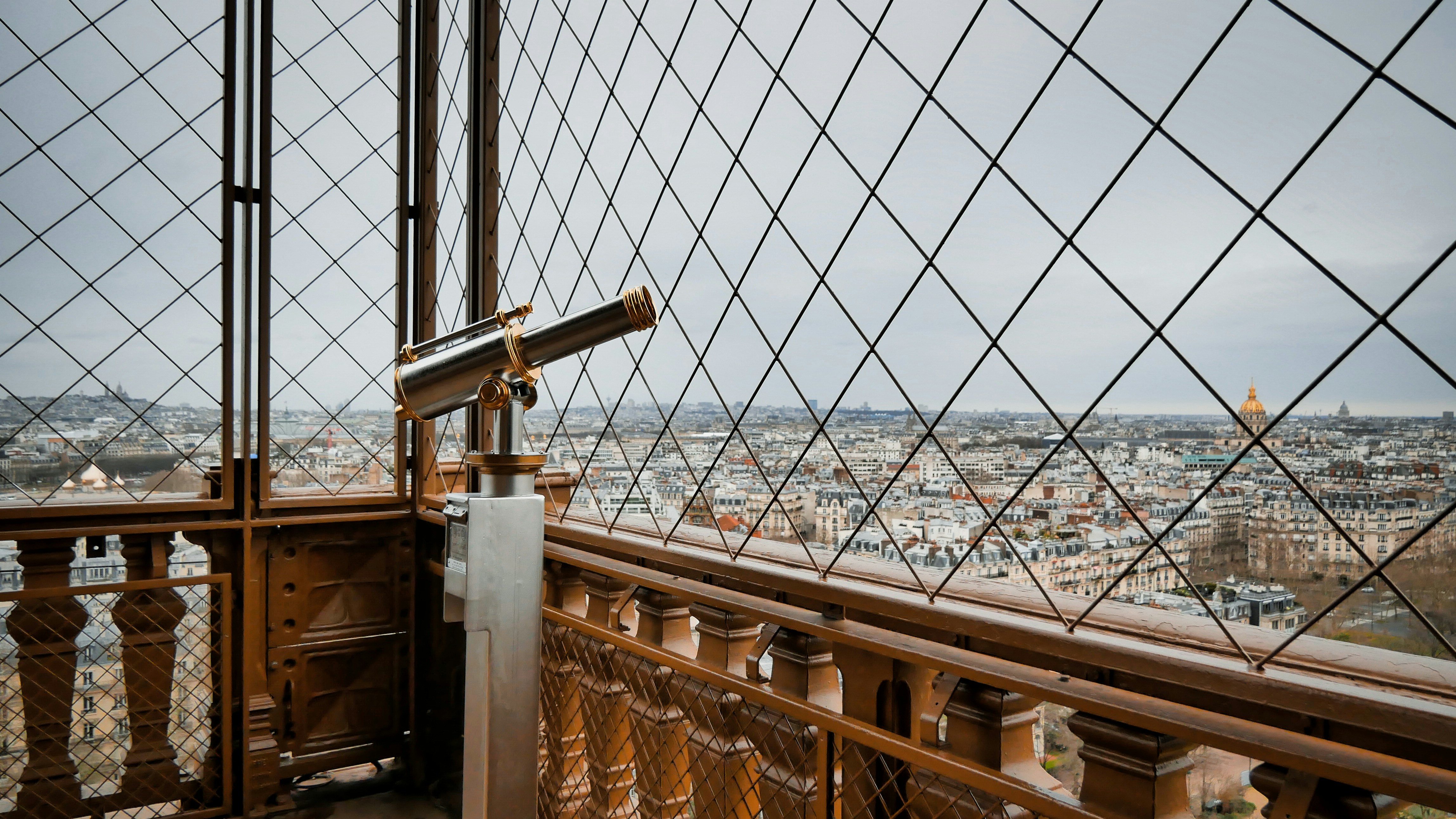 The view from the top of the eiffel tower