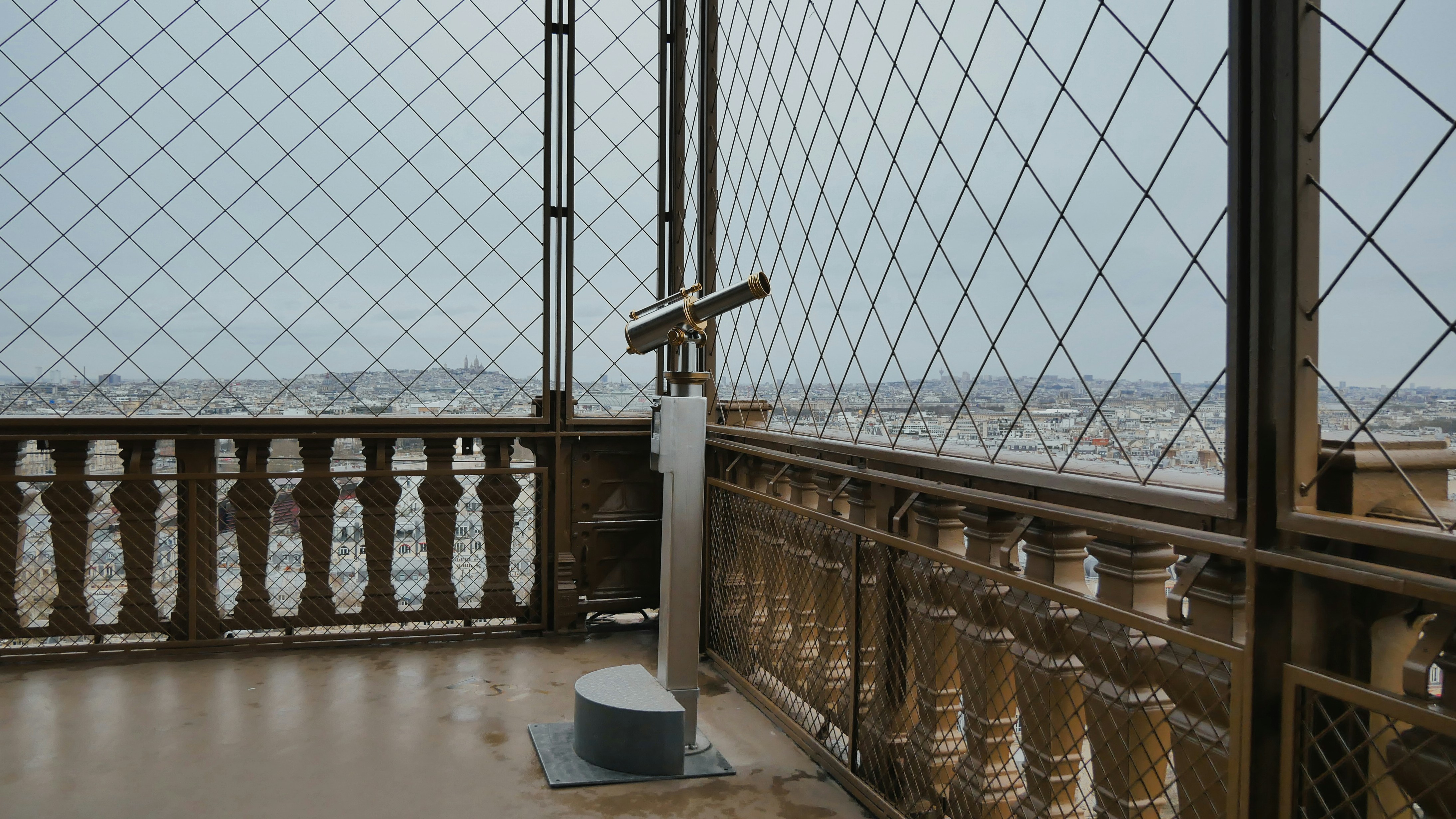 A view of a city from a bridge