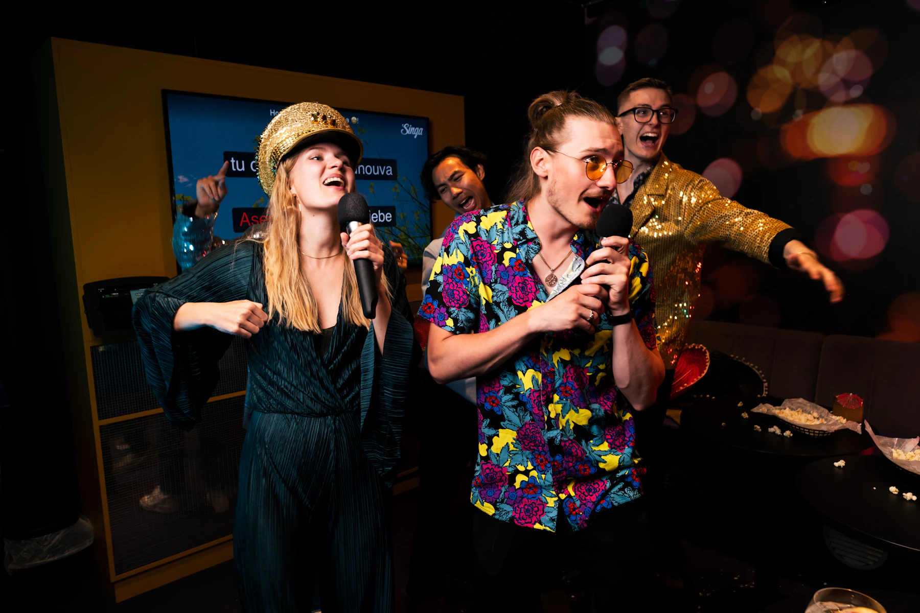 Fiesta privada con karaoke y música