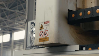 A close up of a machine in a factory