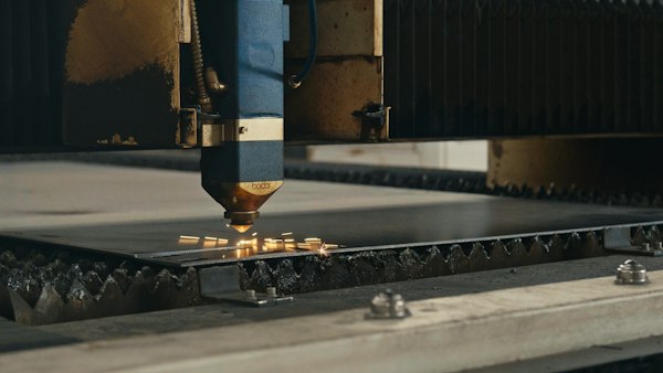 Máquina cortando lámina, el escenario de cómo conseguir clientes para empresa de corte láser en México