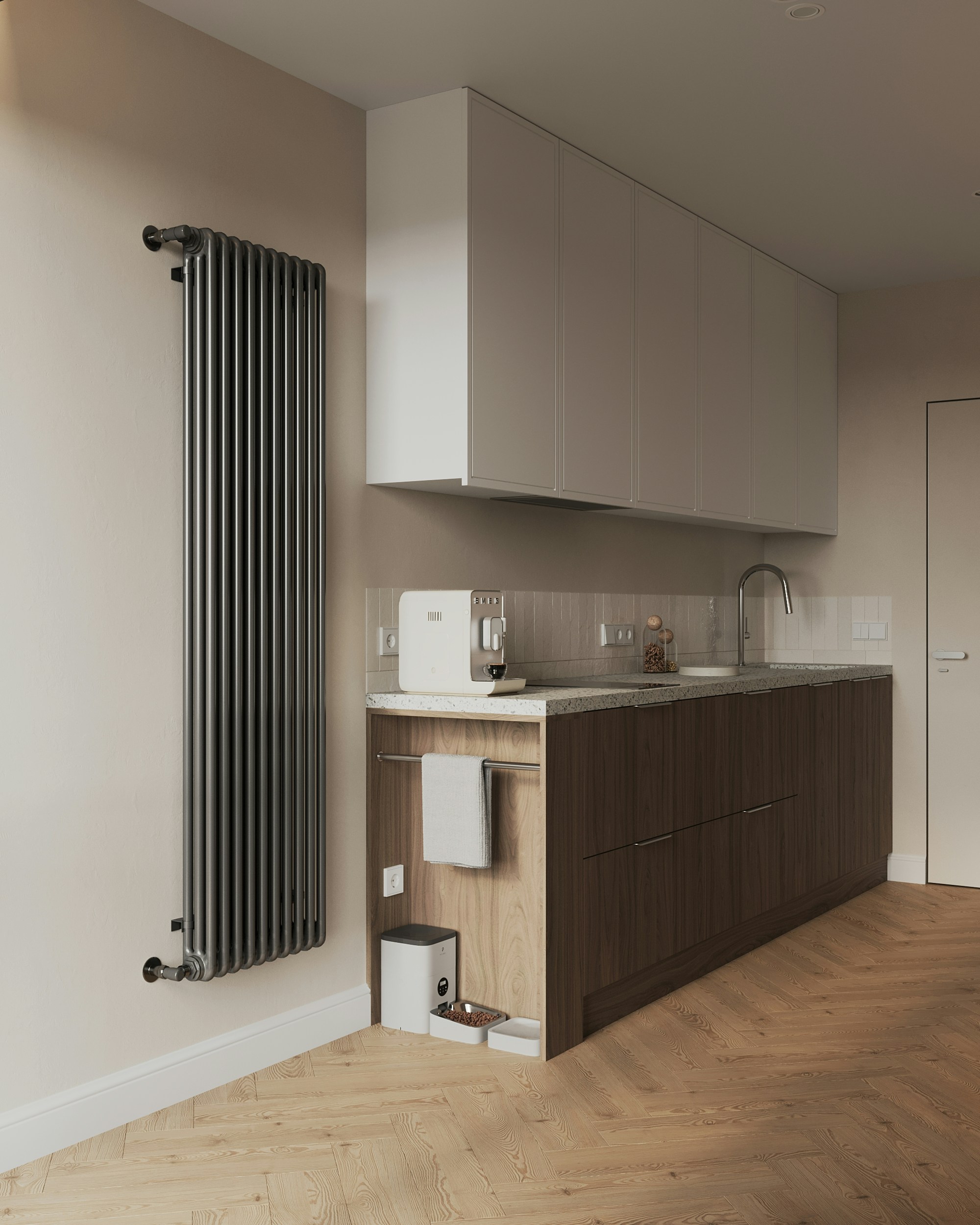 A kitchen with a radiator and a sink photo – Free Europe Image on Unsplash