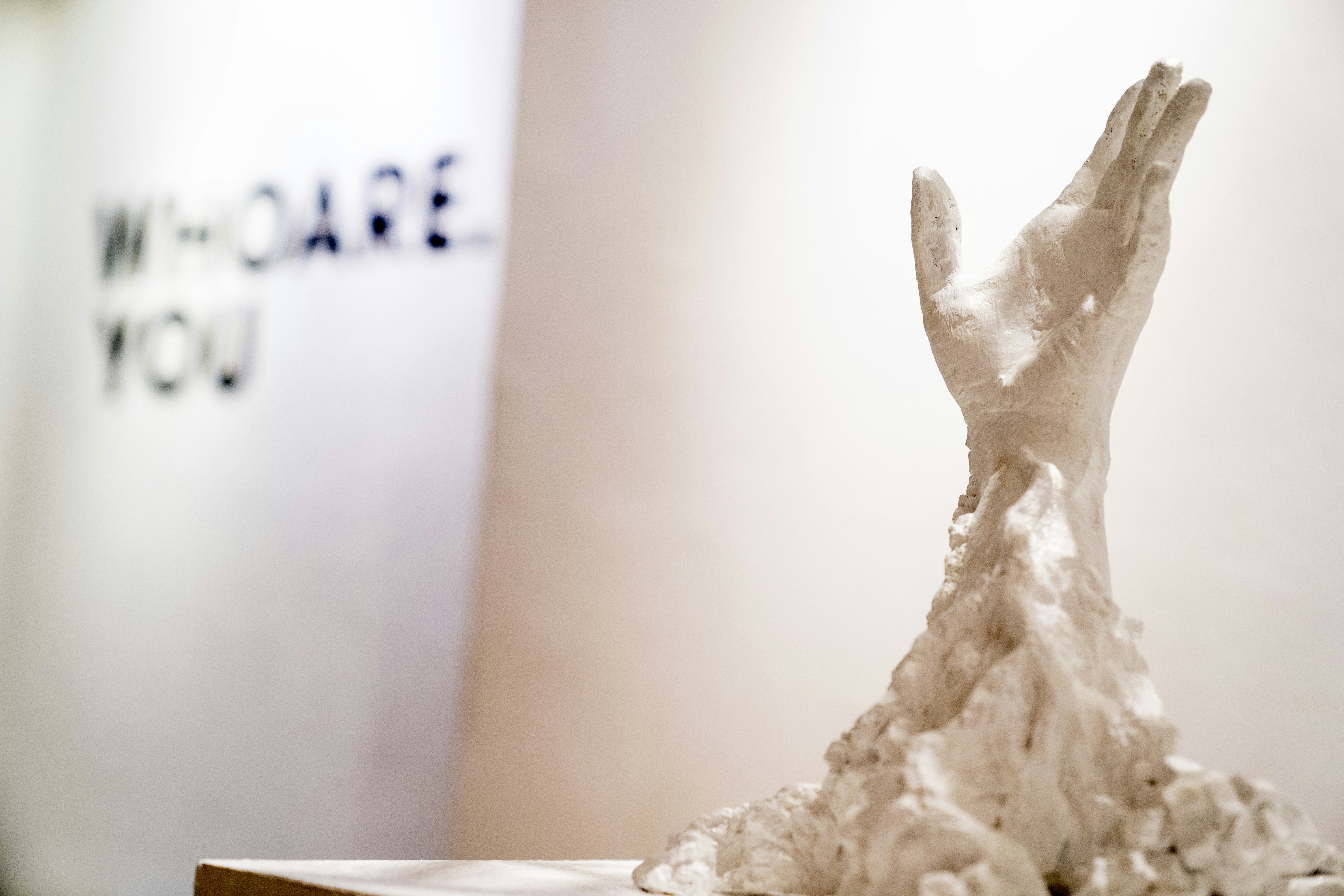 Sculpted foam studio work — hand sculpture detail