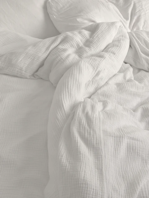 Linen Bedding Set, Ivory