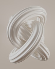 A white object is floating in the air