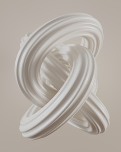 A white object is floating in the air