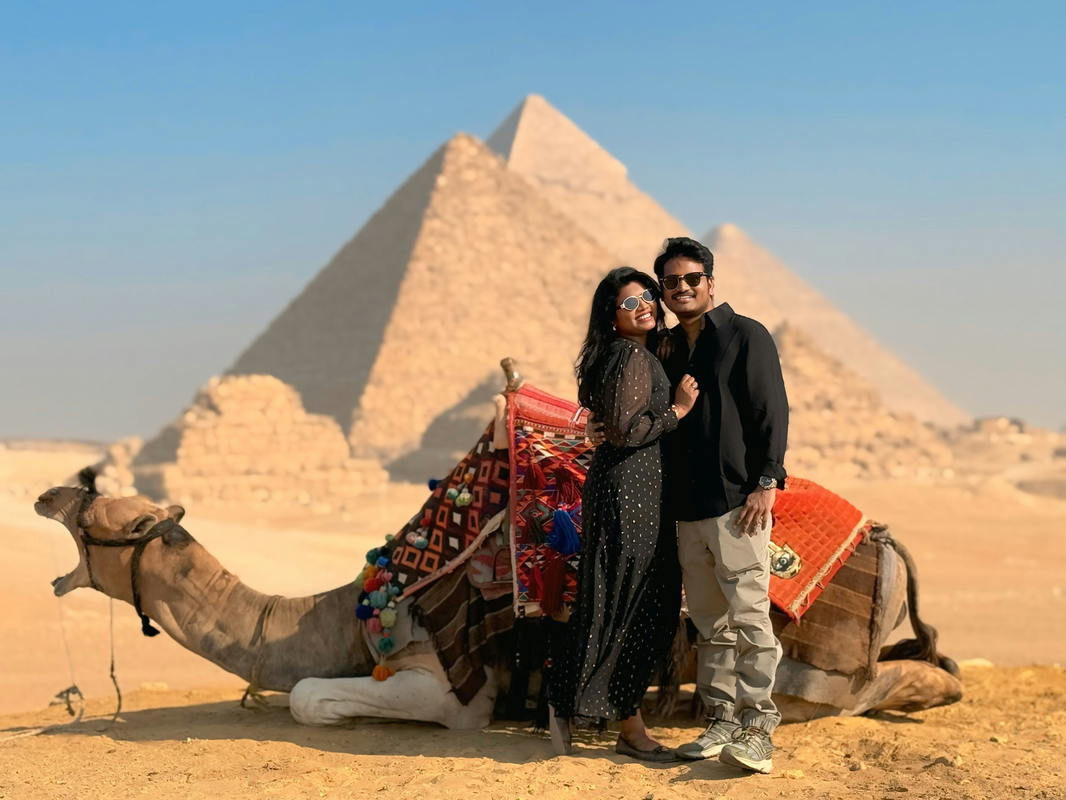 Couple with camel