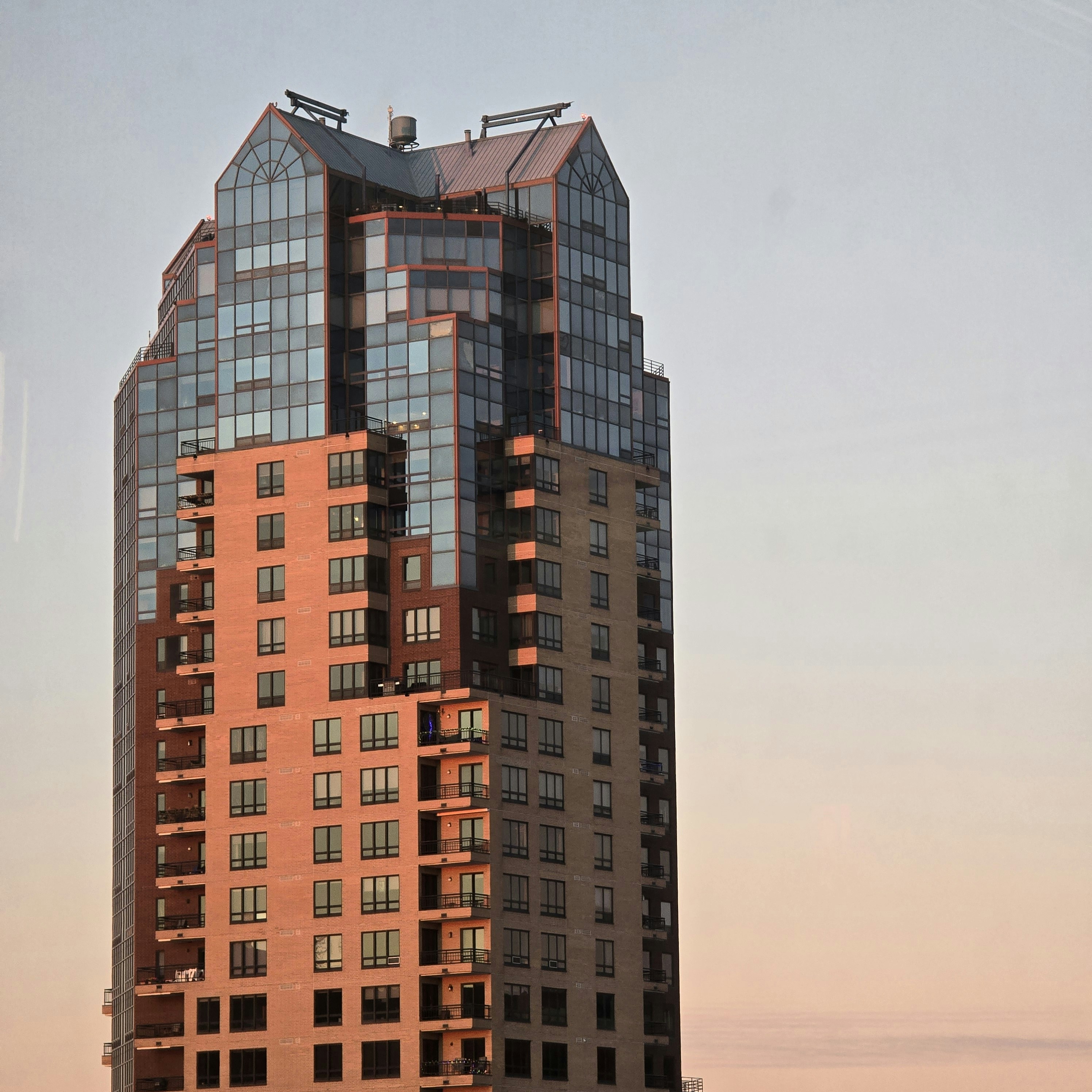 A very tall building with lots of windows