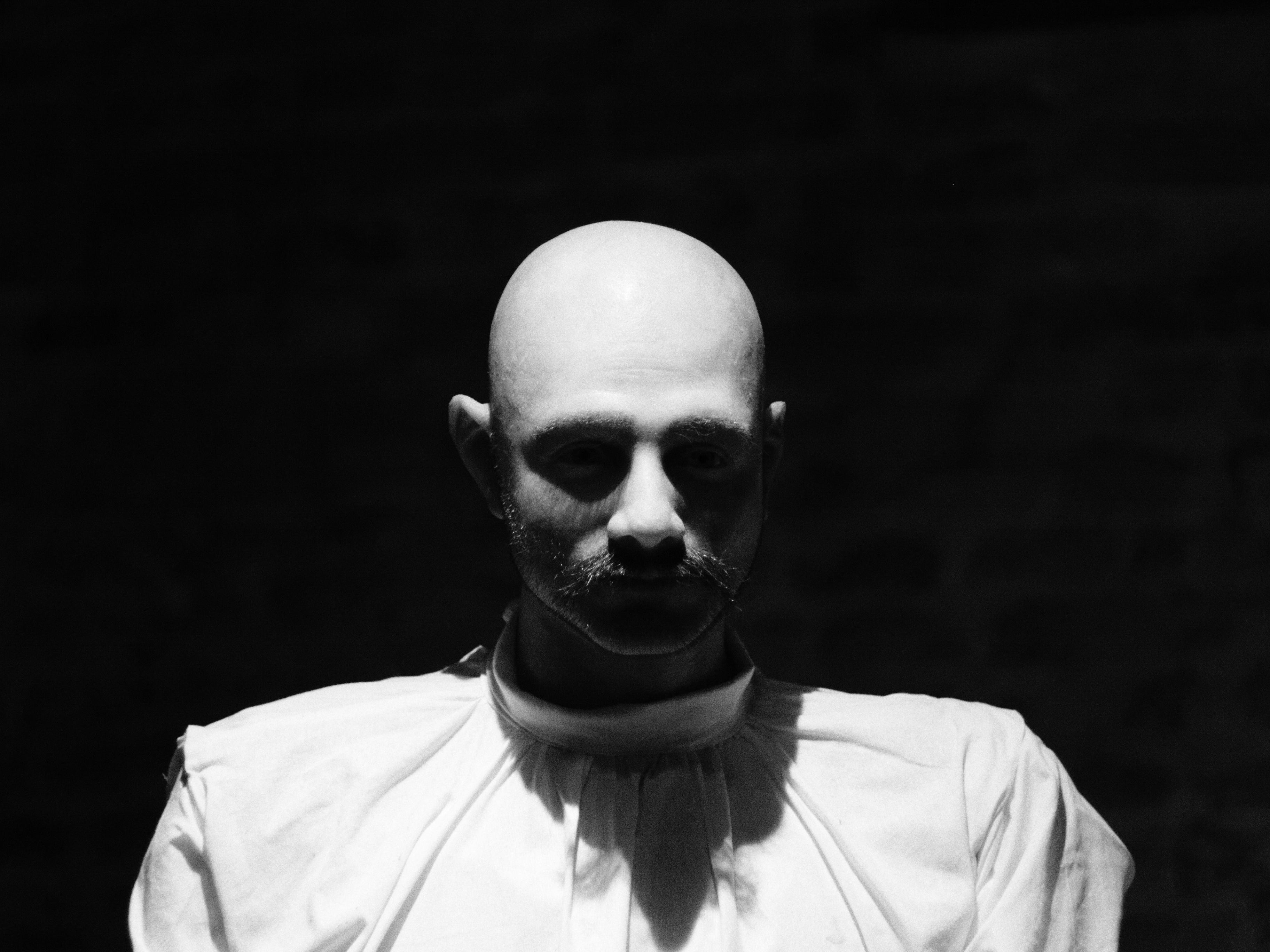 Black and white portrait