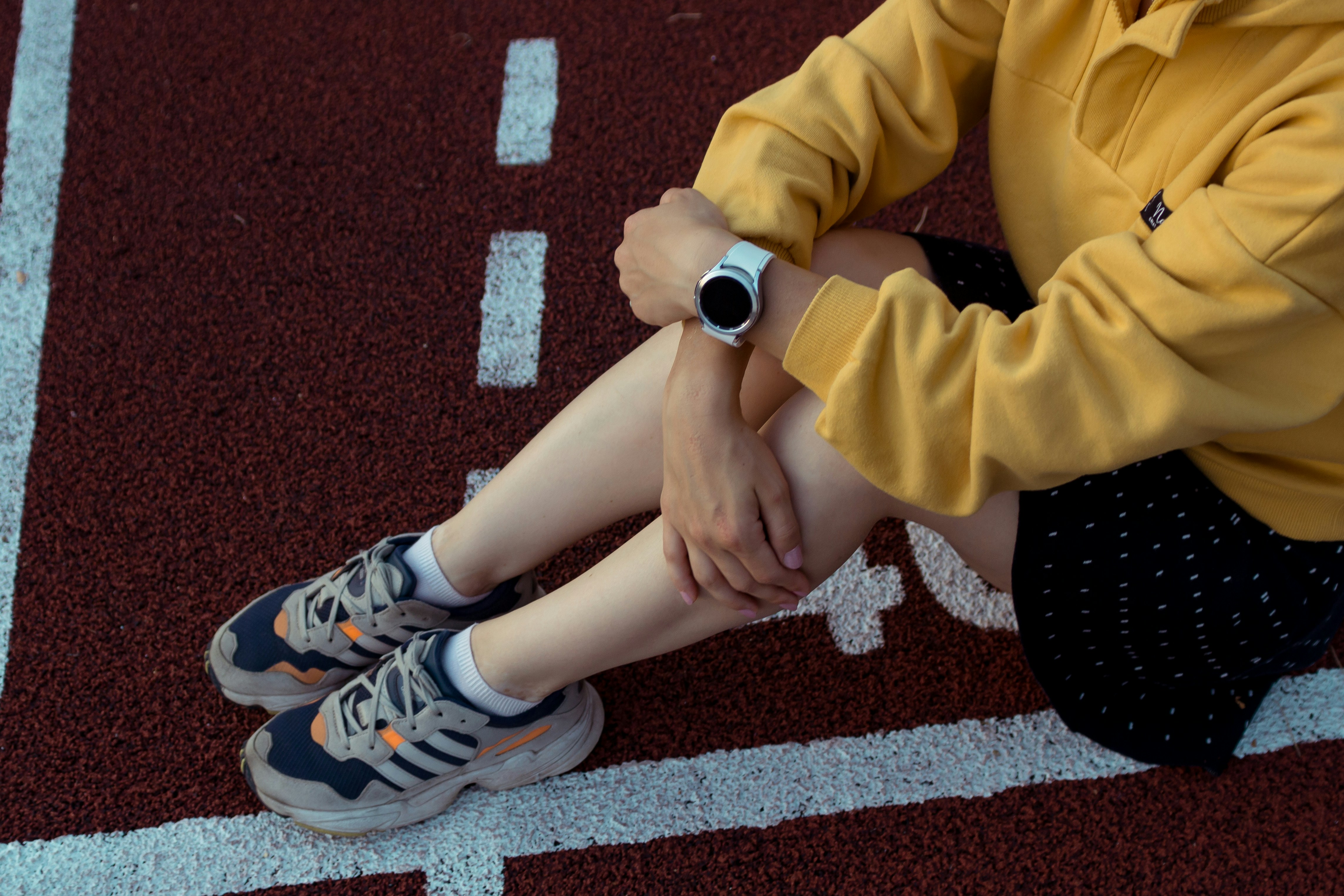 Young athlete resting