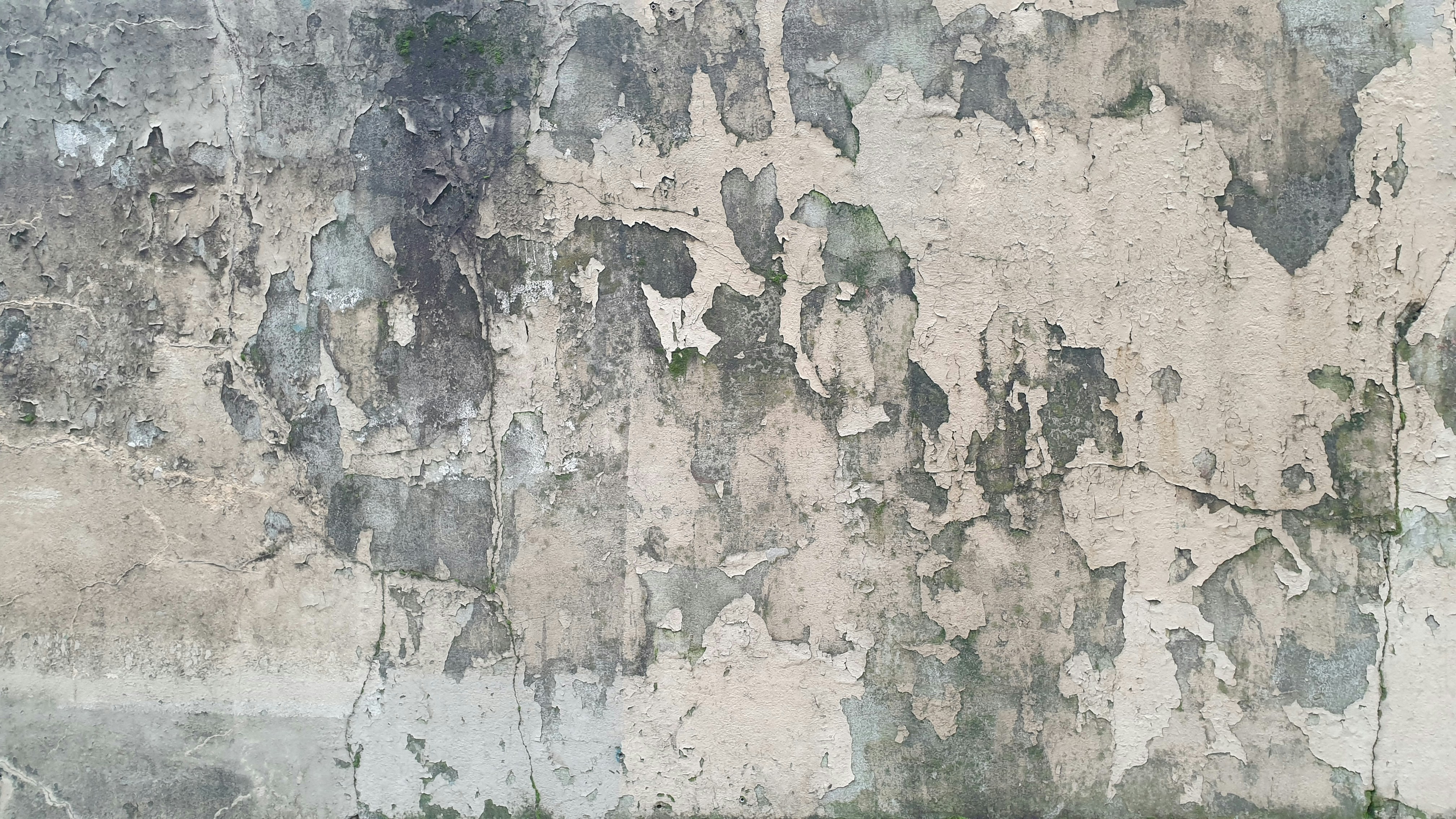 A wall that has some paint on it