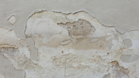 A wall that has some paint on it