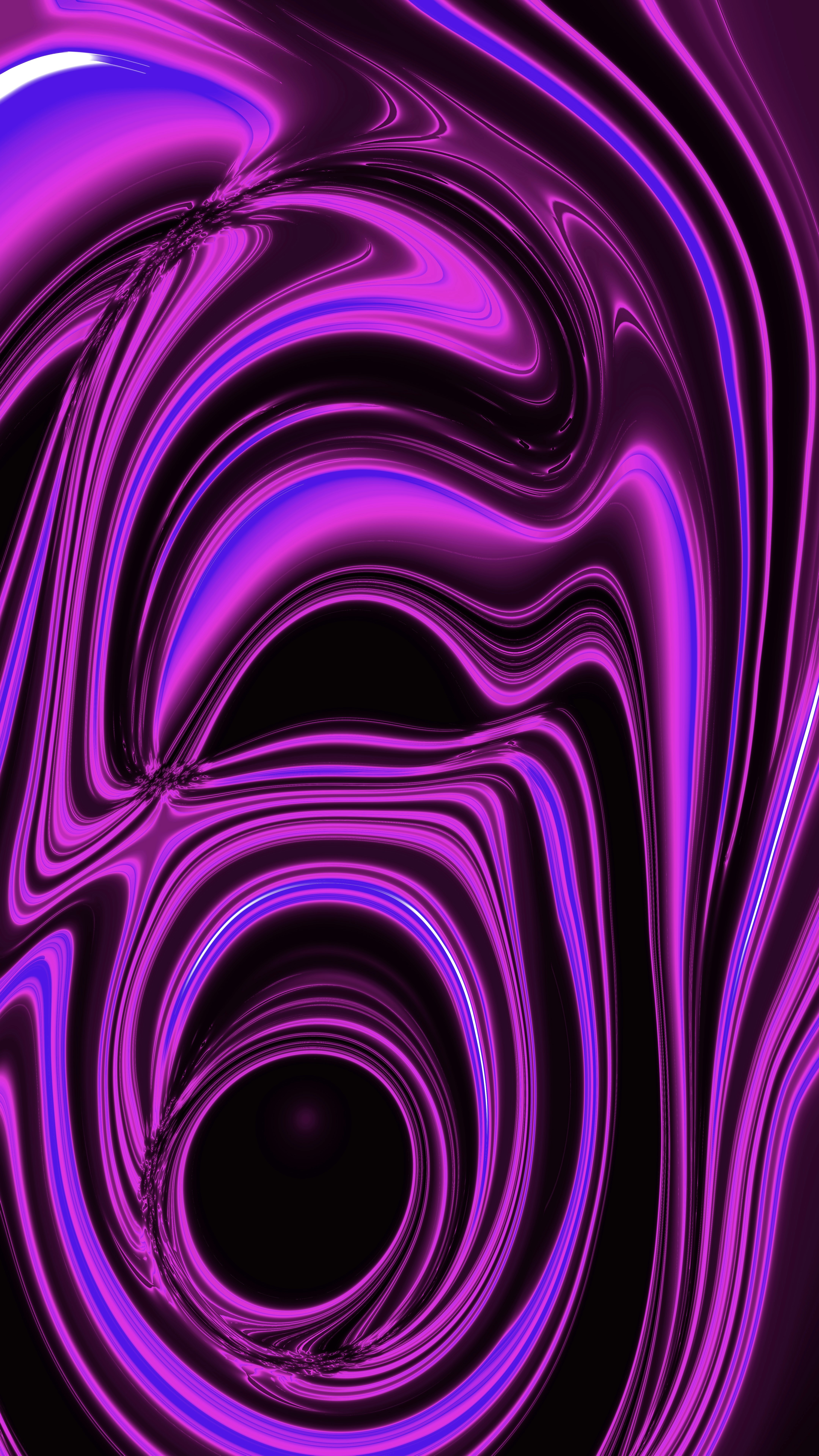 An abstract purple background with a spiral design