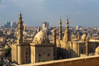 A view of a city from a high point of view