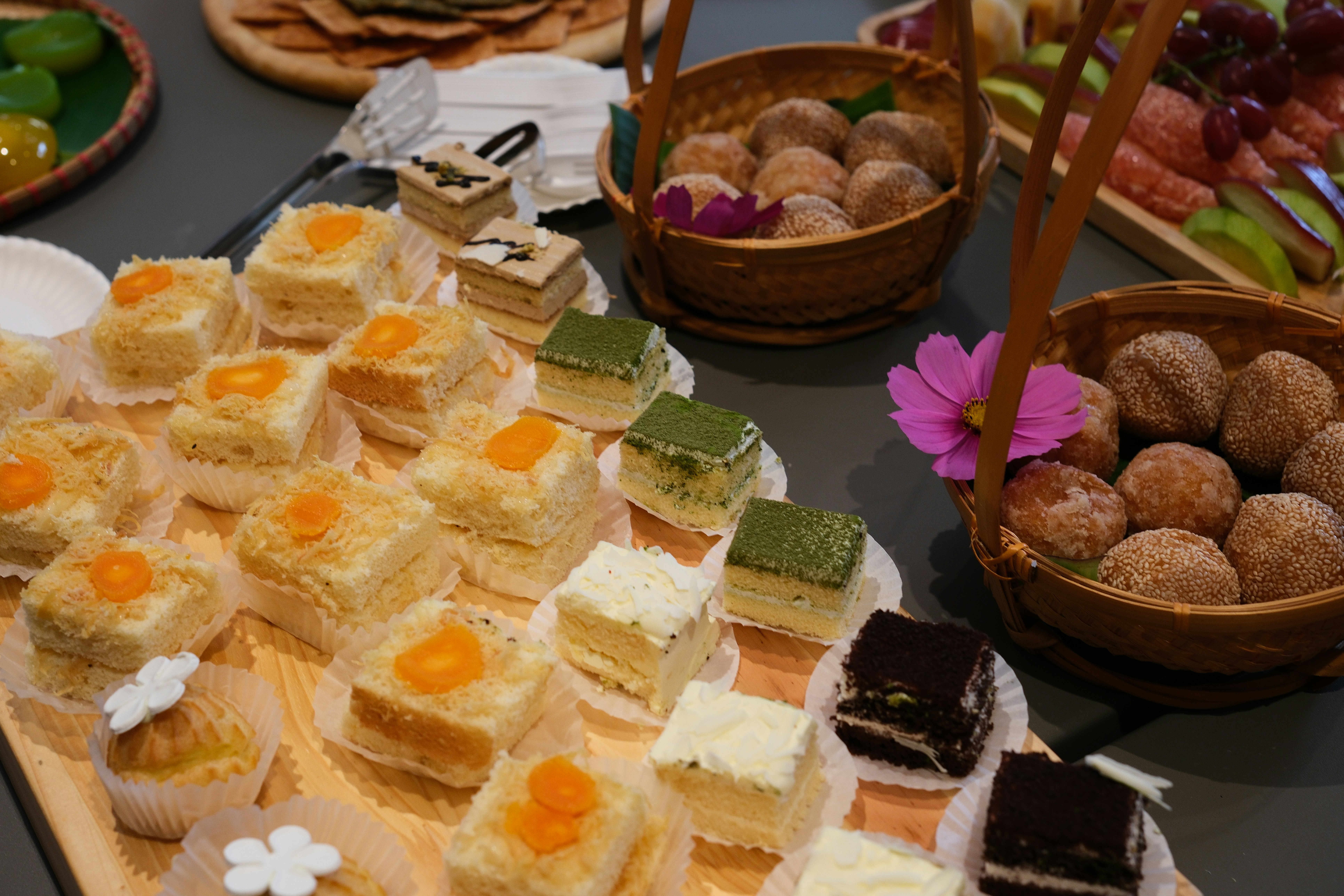 Assorted artisan desserts