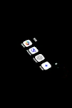 A cell phone with several icons on the screen