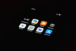 A close up of a cell phone with icons on it