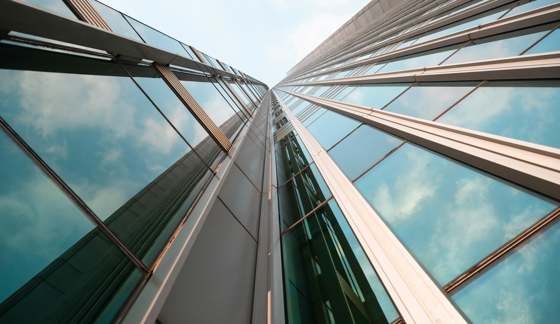 A very tall building with a sky background