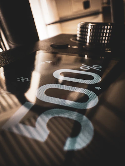 A table that has a clock on it