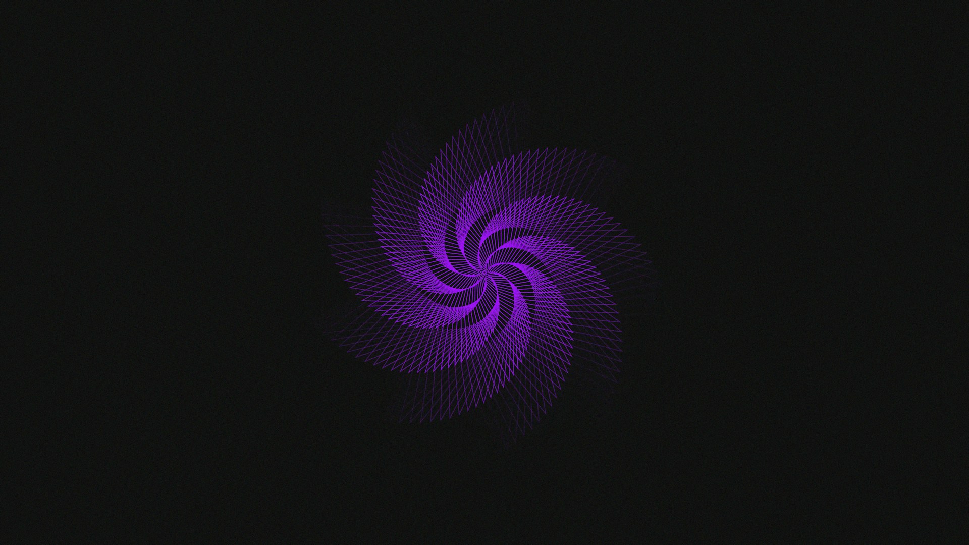 A purple swirl on a black background