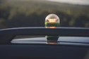A car with a light on top of it