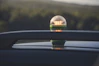 A car with a light on top of it