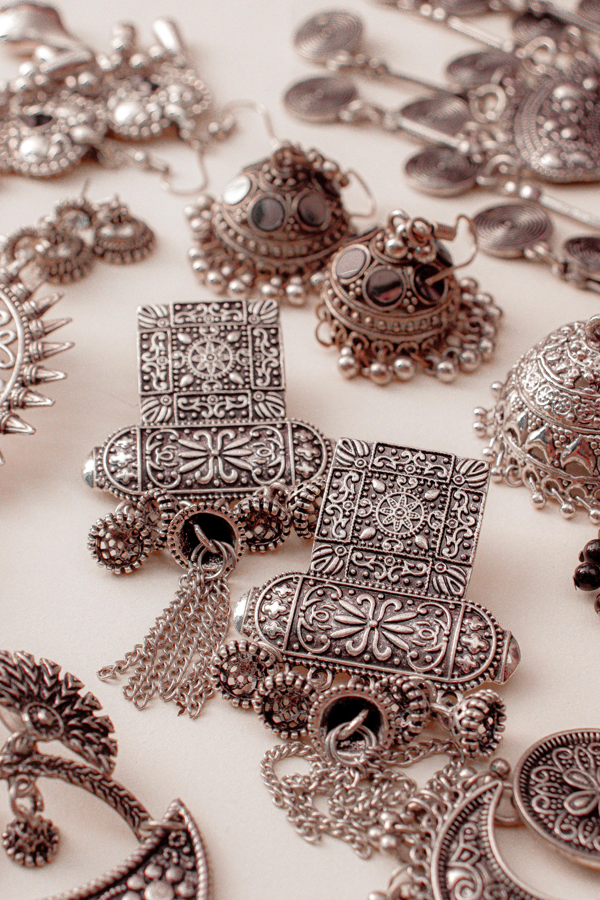 Oxidized Silver Jewelry Set 