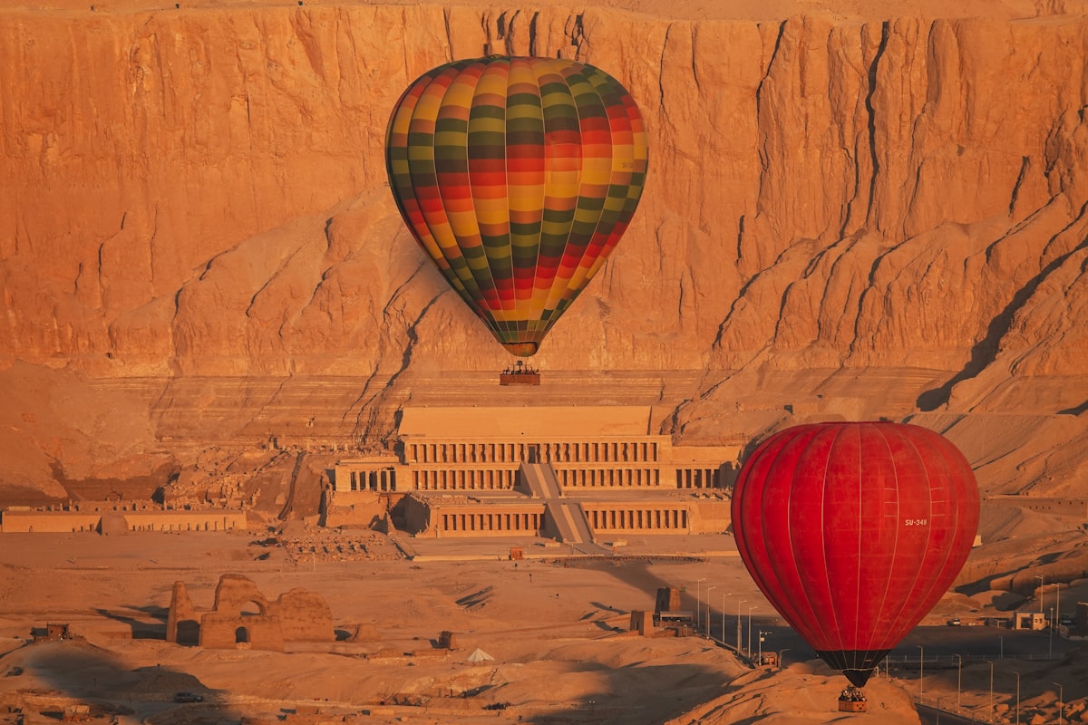 May Karnak Temple under blazing sun with few tourists