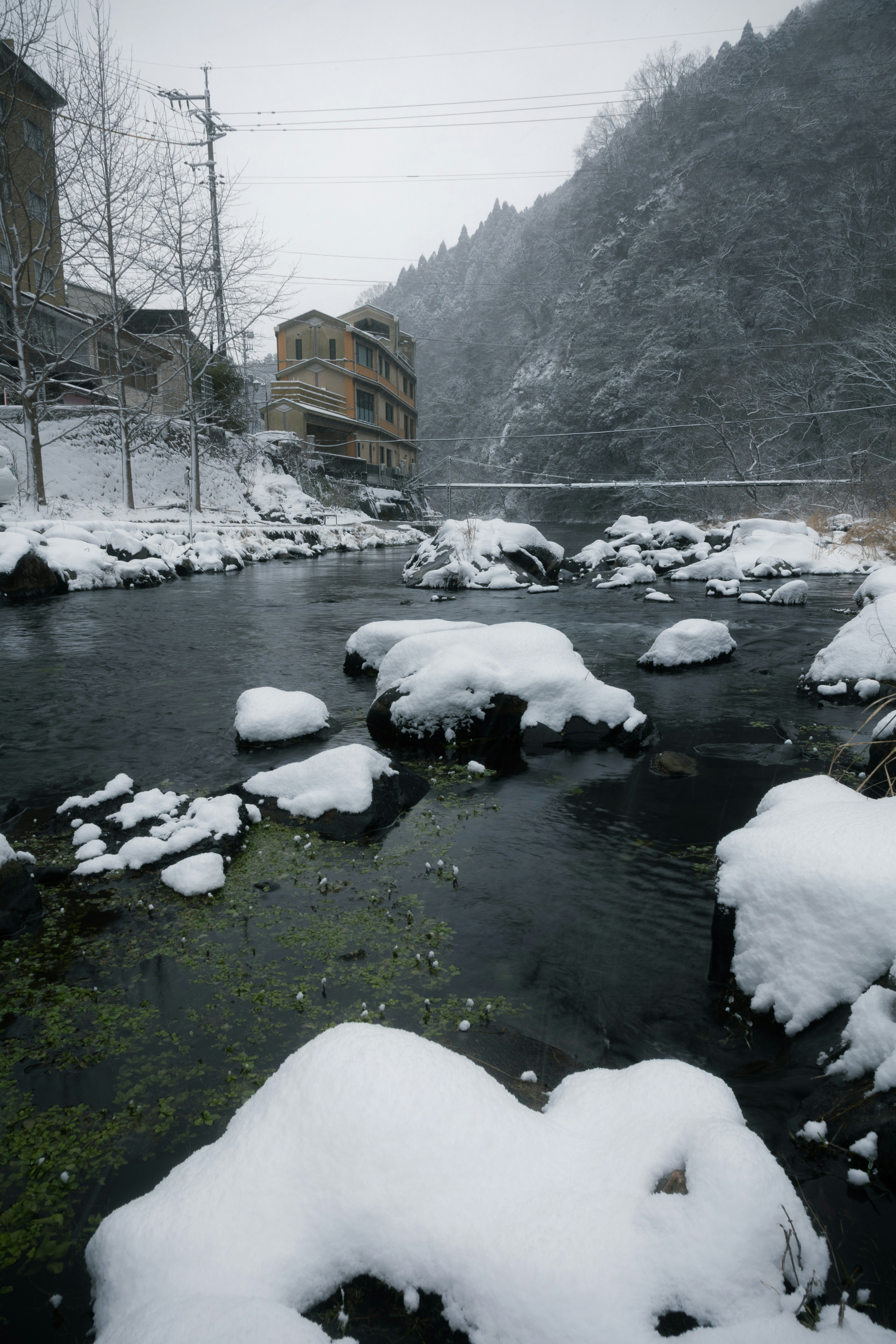 Snowy Onsen Village