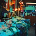 Market stalls