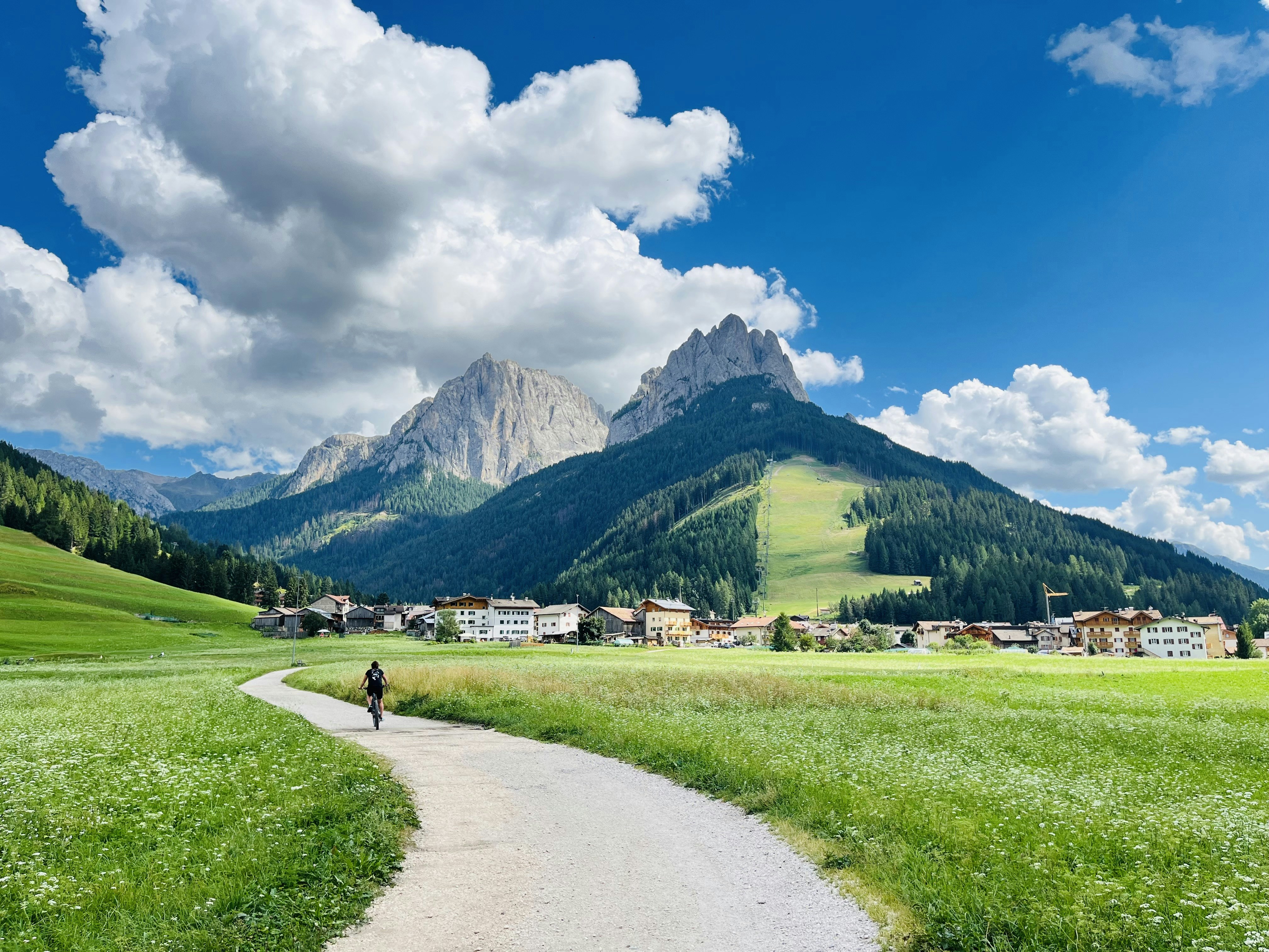 Sulle Dolomiti con la bici