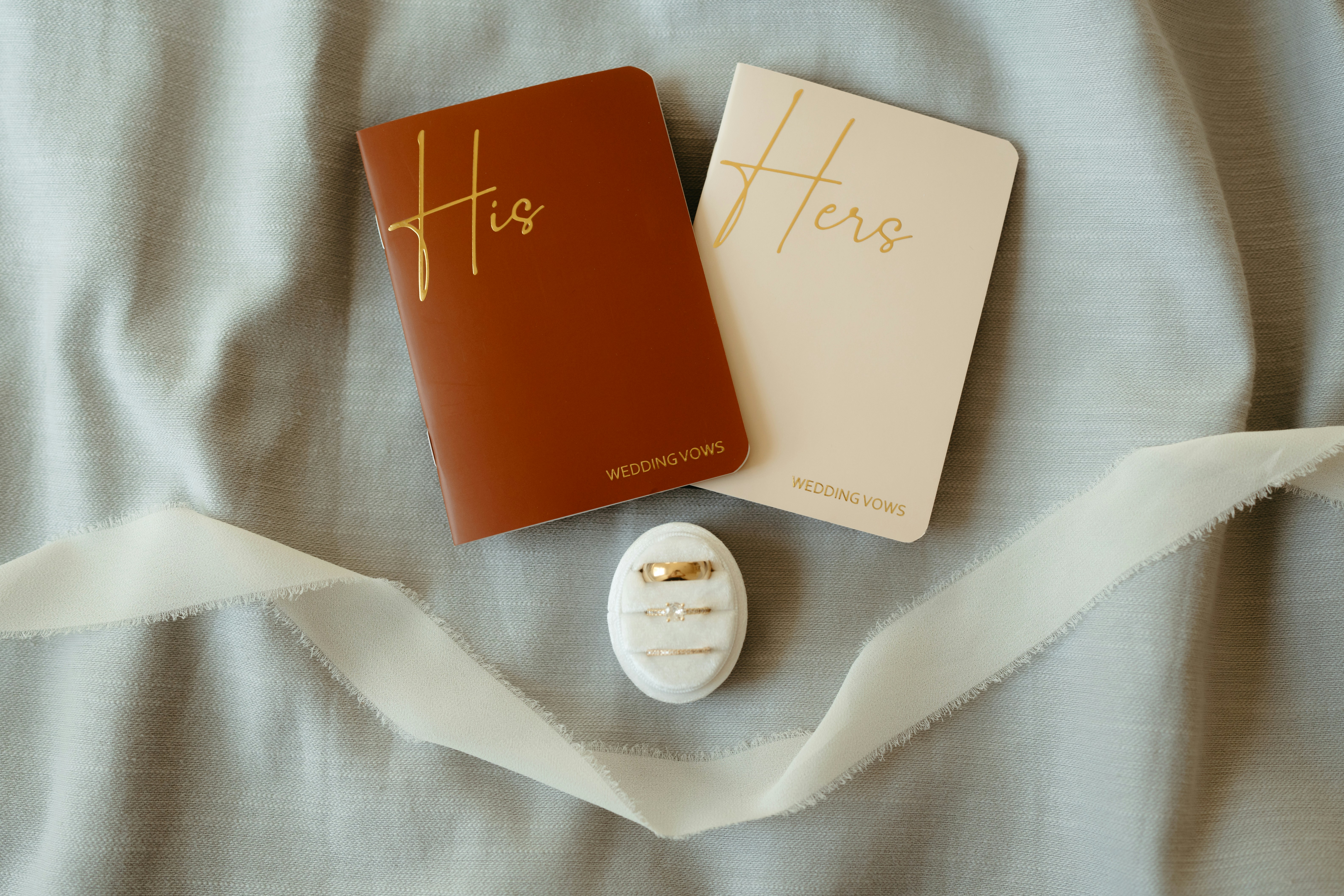A couple of books sitting on top of a bed